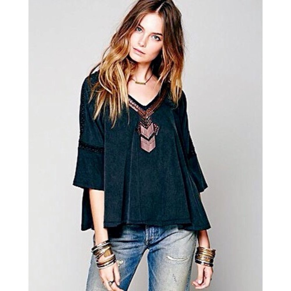 Free People 'Full Spectrum' Beaded Top
